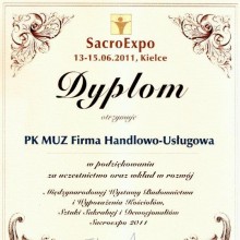 Dyplom SacroExpo 2011